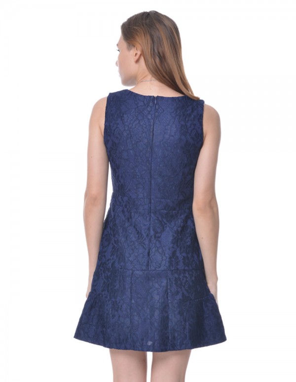 Dress in Blue Lace