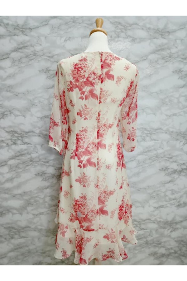 DRESS V213 BEIGE