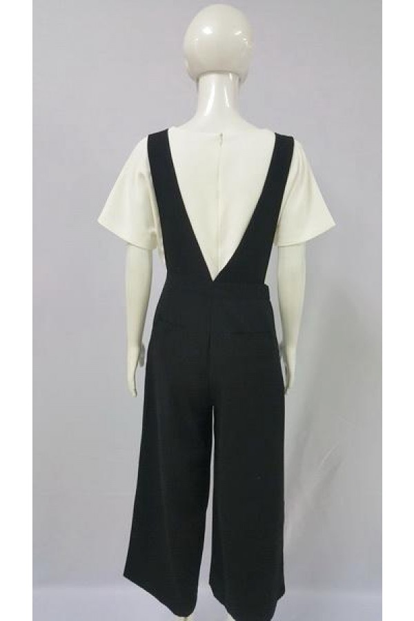 CHLOE DEEP V DESIGN JUMPSUITS BLACK 333397