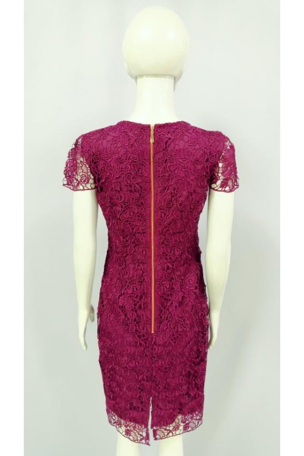 TAYLER SLIM FIT LACE DRESS 21882 MAROON