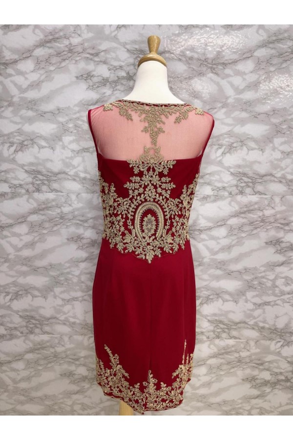 DRESS MAROON 020