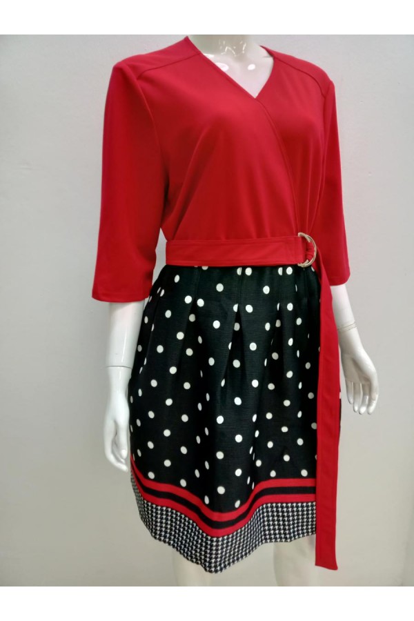 DRESS 18043 RED