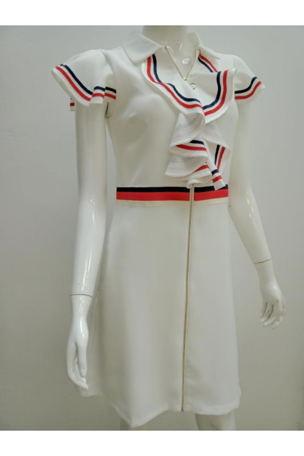 DRESS 21555 WHITE 