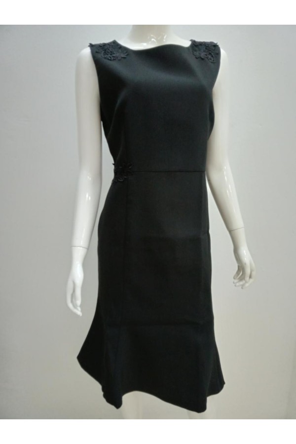 DRESS D19535 BLACK