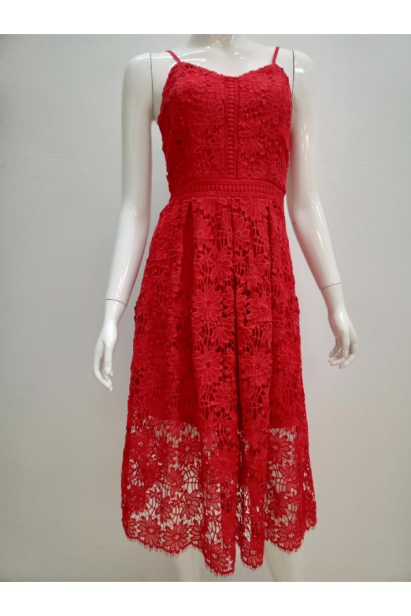 DRESS L065 RED 