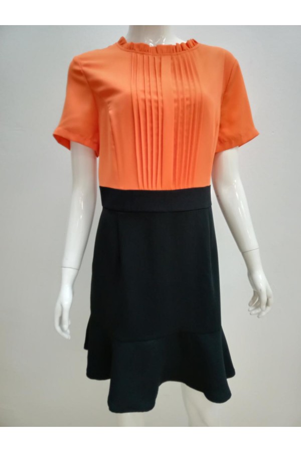 DRESS 9609 ORANGE