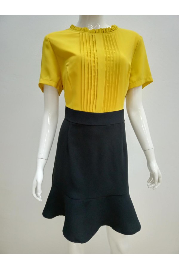 DRESS 9609 YELLOW 