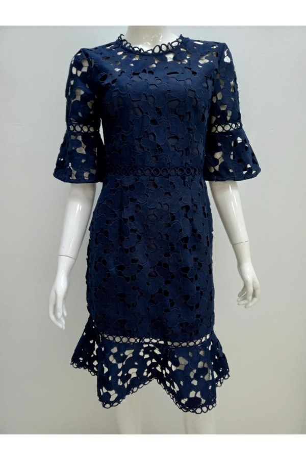 DRESS D19474 BLUE