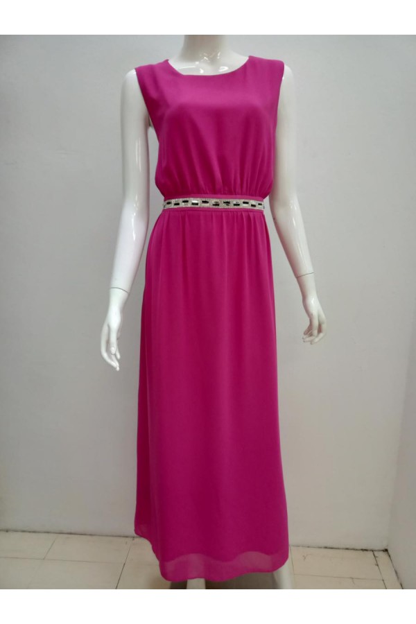 LONG DRESS 16091 PINK 