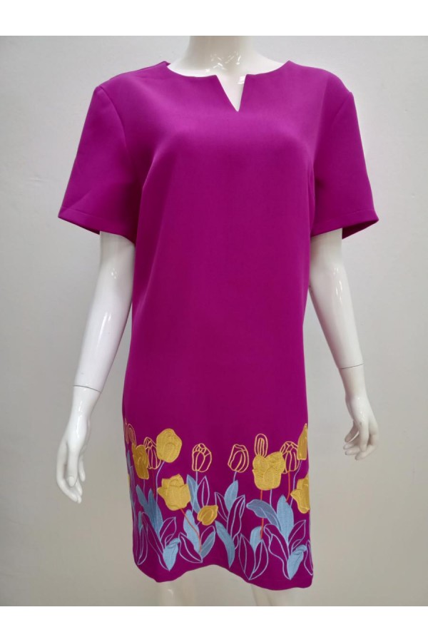 DRESS 21990 PURPLE