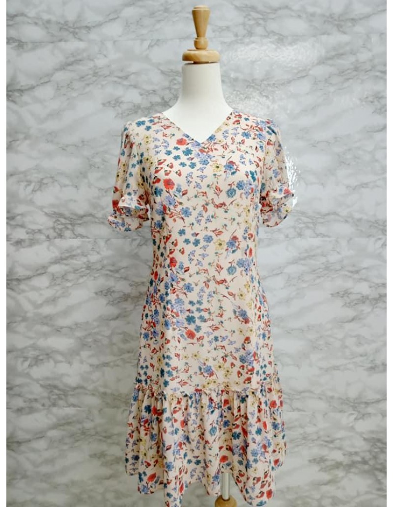 DRESS 637127 BEIGE
