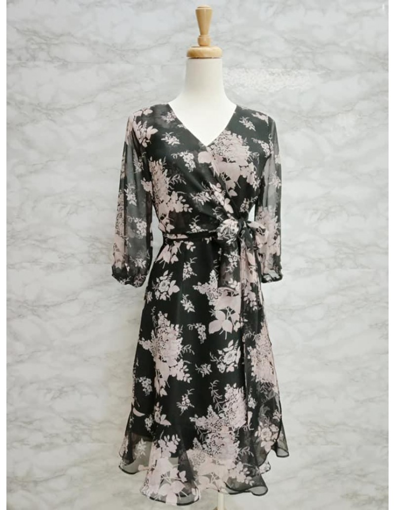 DRESS V213 BLACK