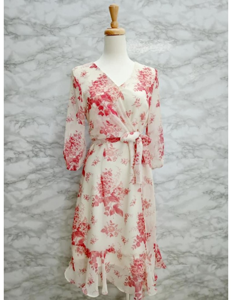 DRESS V213 BEIGE