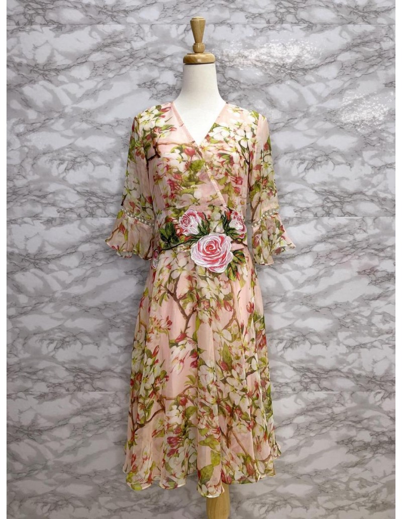 DRESS TWO PIECES PEACH 028
