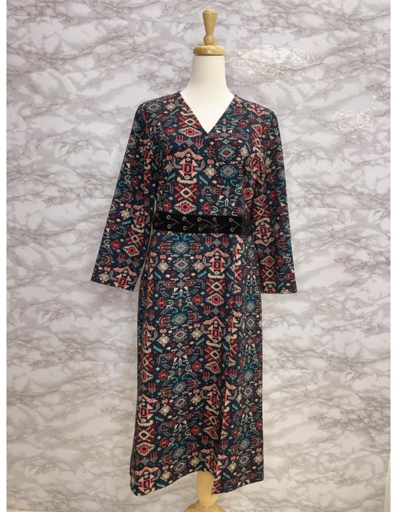 DRESS DARK BLUE 015