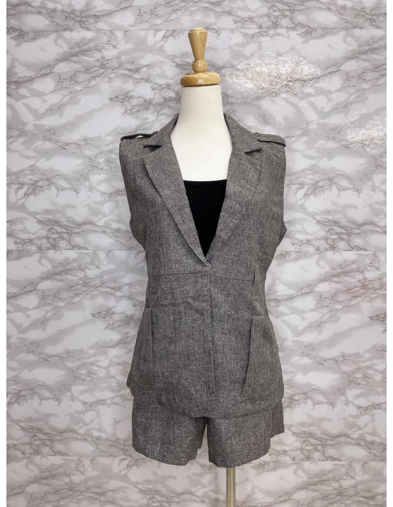 TWO PIECES SET GREY 048