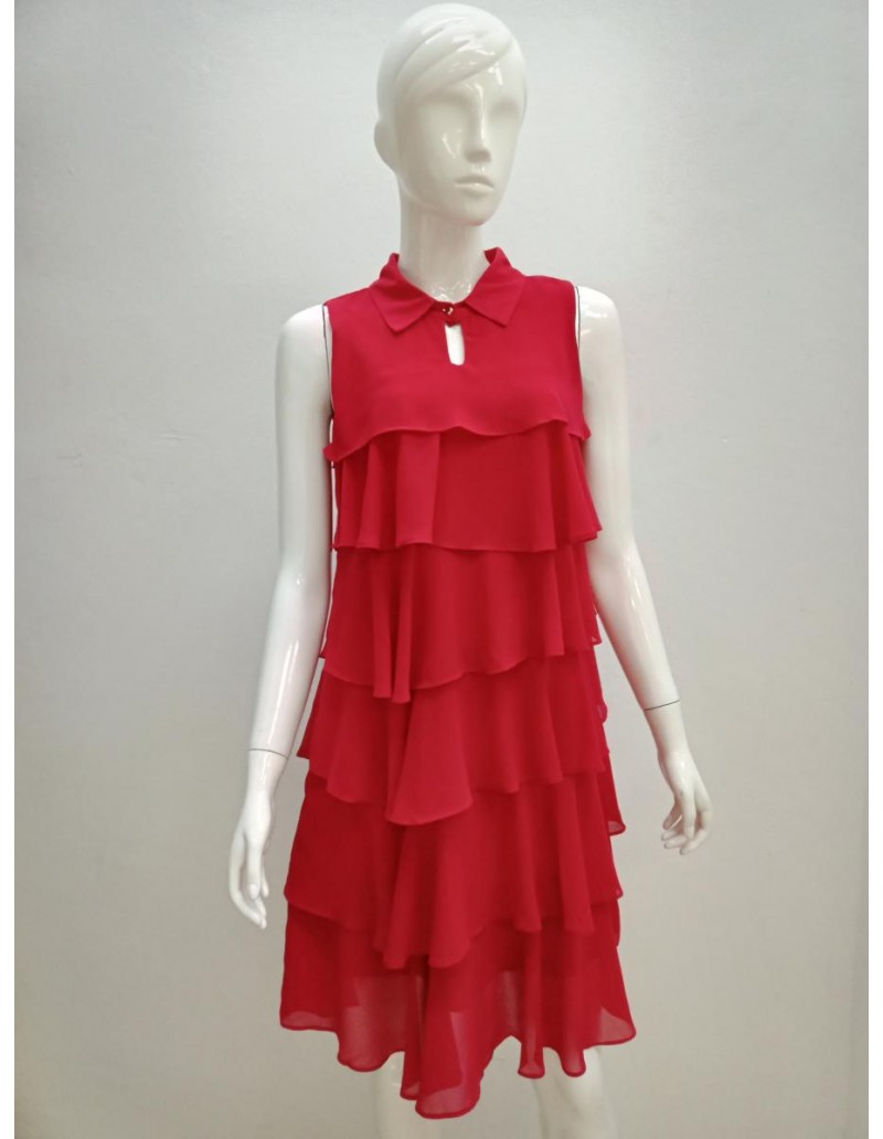 DRESS V196 RED 