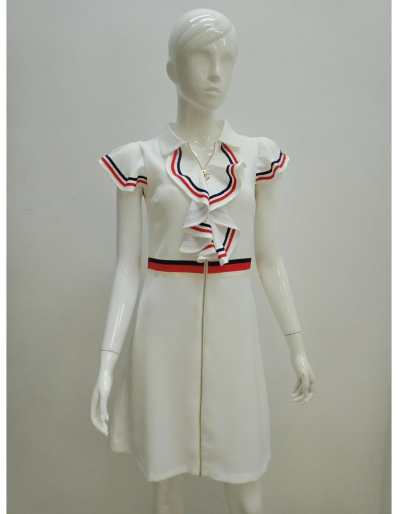 DRESS 21555 WHITE 
