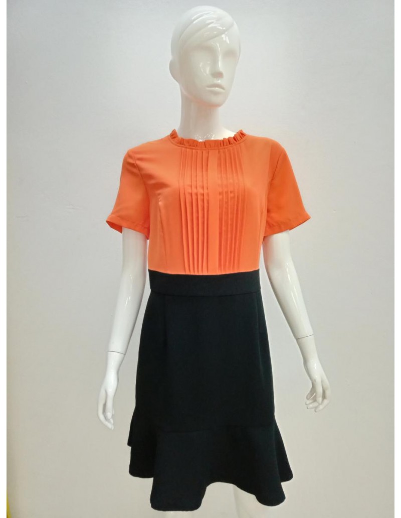 DRESS 9609 ORANGE