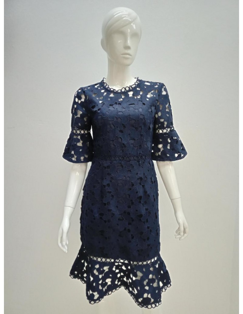 DRESS D19474 BLUE