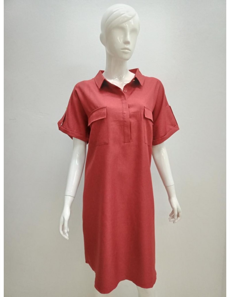 DRESS 001 MAROON 