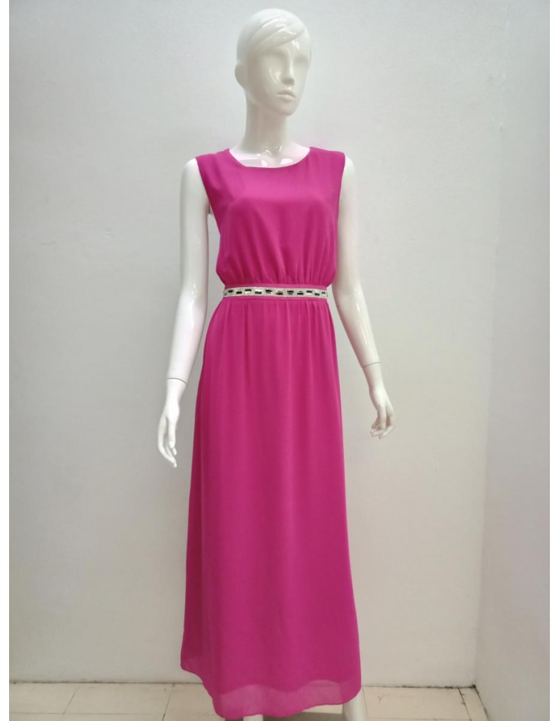 LONG DRESS 16091 PINK 