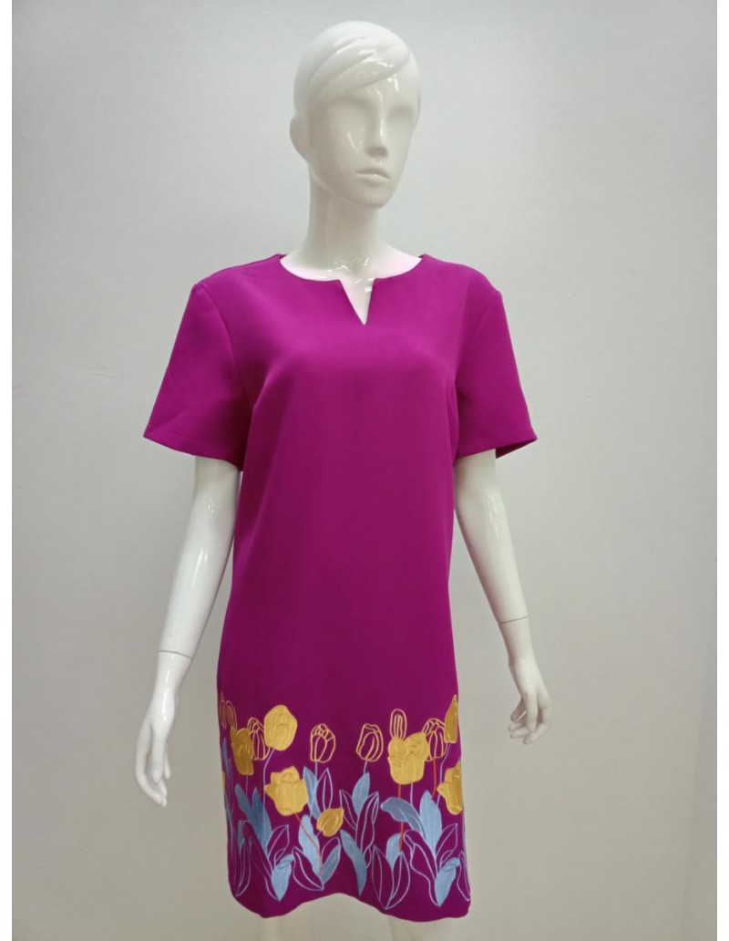 DRESS 21990 PURPLE