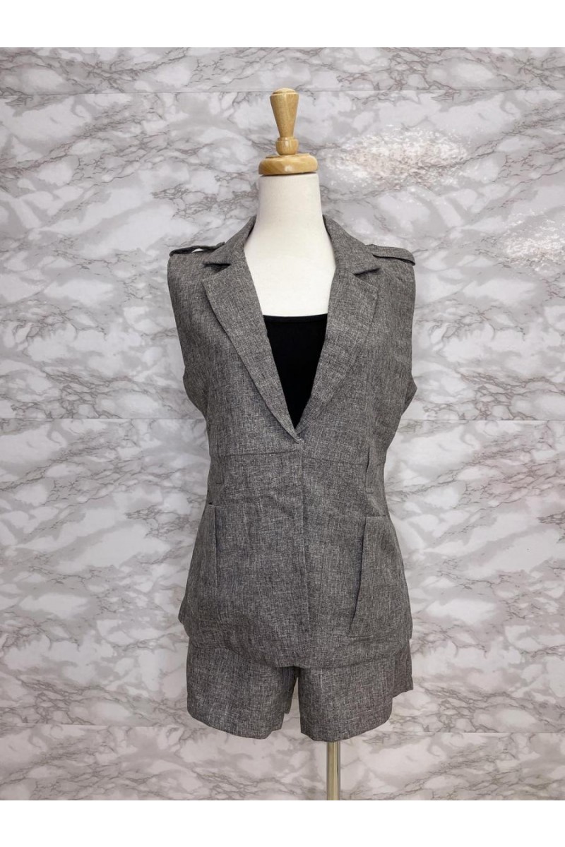 TWO PIECES SET GREY 048