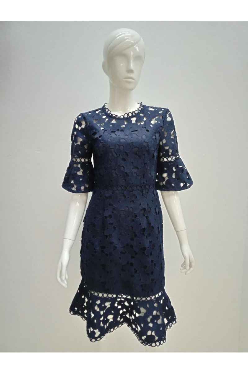 DRESS D19474 BLUE
