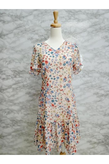DRESS 637127 BEIGE
