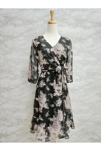 DRESS V213 BLACK