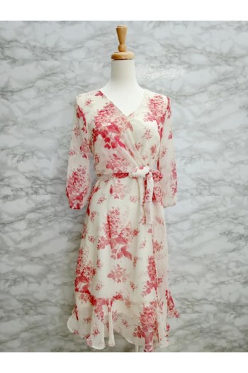 DRESS V213 BEIGE