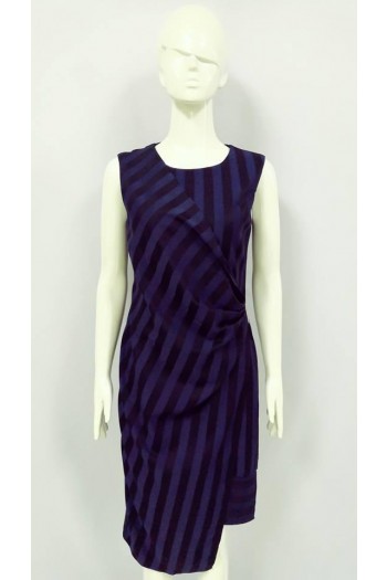 GRAYCE STRIPE DESIGN DRESS 22012 BLUE