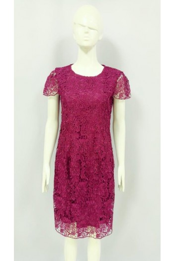 TAYLER SLIM FIT LACE DRESS 21882 MAROON