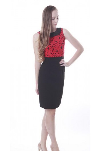 RACHELLE DRESS IN RED