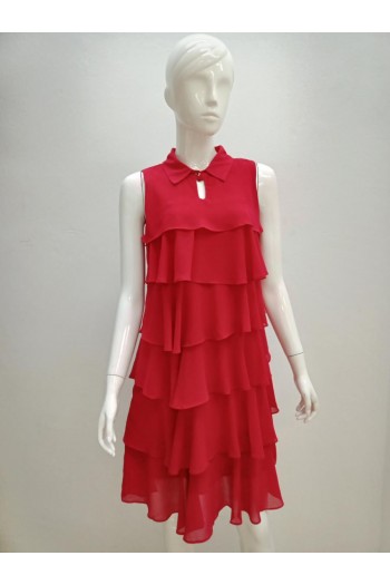 DRESS V196 RED 