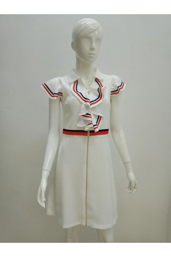 DRESS 21555 WHITE 
