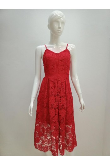 DRESS L065 RED 