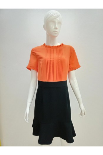 DRESS 9609 ORANGE
