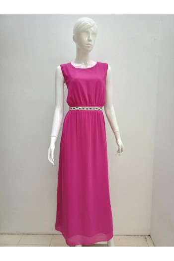 LONG DRESS 16091 PINK 