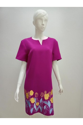 DRESS 21990 PURPLE