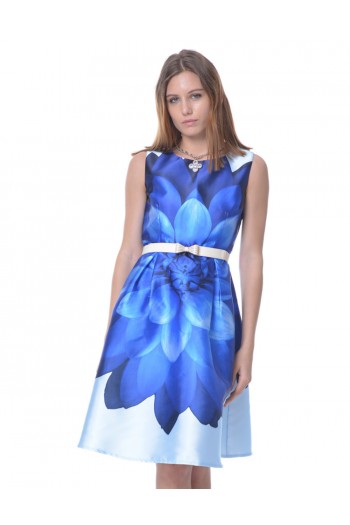 Classic Dress in Royal Blue