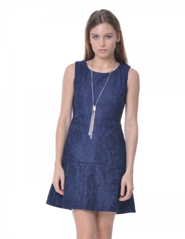Dress in Blue Lace