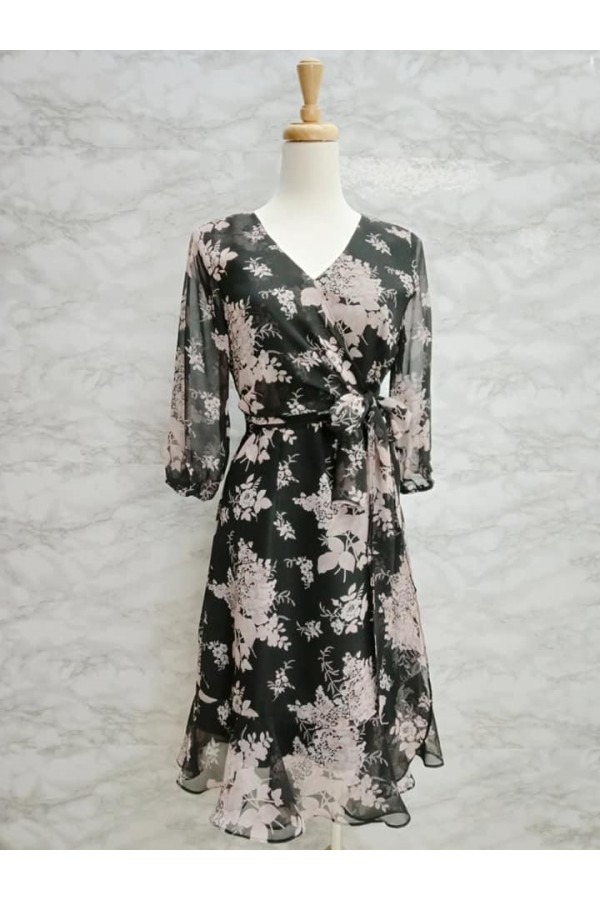 DRESS V213 BLACK