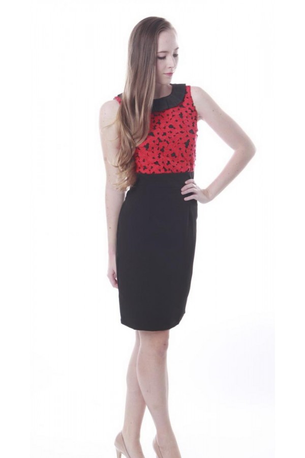 RACHELLE DRESS IN RED