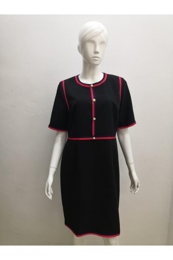 DRESS 632712 BLACK 
