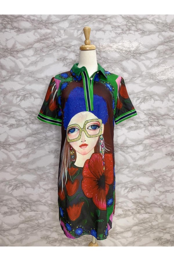 DRESS GREEN 027