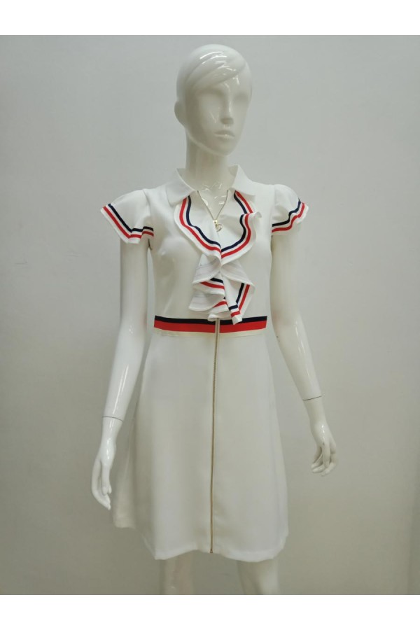 DRESS 21555 WHITE 