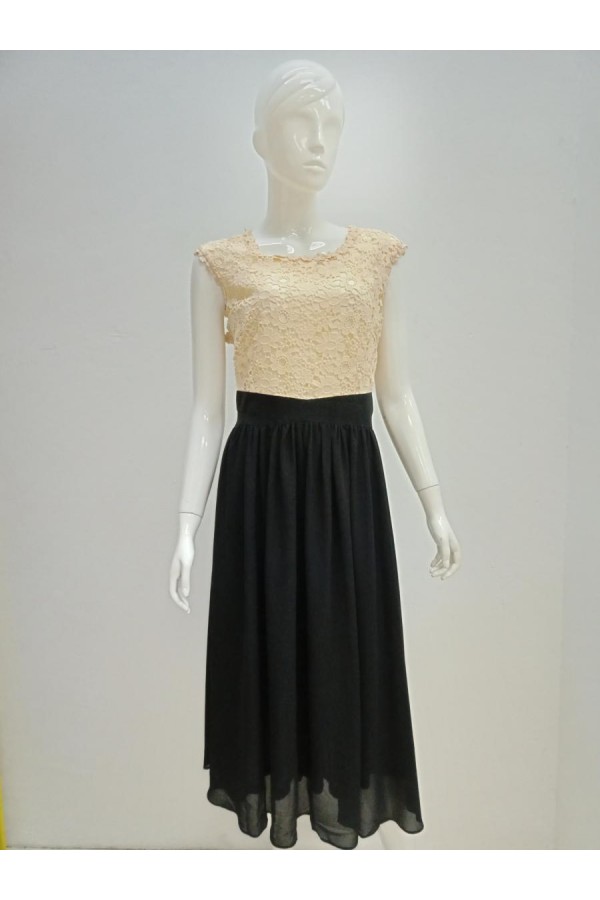 DRESS 190124 BEIGE 